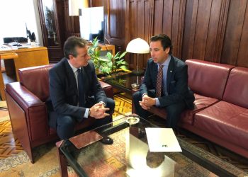 Reunión del sindico mayor con el presidente de la Junta General del Principado de Asturias
