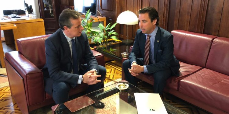 Reunión del sindico mayor con el presidente de la Junta General del Principado de Asturias