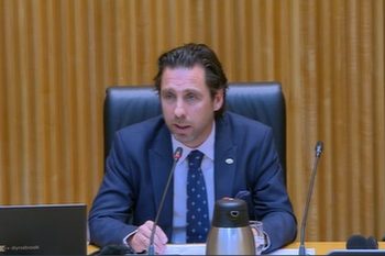 Roberto Fernández Llera, durante su comparecencia en el Congreso de los Diputados.