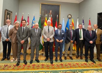 Asistentes a la reunión de presidentes y presidentas de Asocex, celebrada en la sede del Tribunal de Cuentas, en Madrid.
