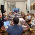 20250630_ReuniónAsocexMadrid (4) Asistentes a la reunión de presidentes y presidentas de Asocex, celebrada en la sede del Tribunal de Cuentas, en Madrid.