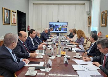 Asistentes a la reunión de presidencias del Tribunal de Cuentas y los OCEX, celebrada en Madrid.